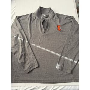 Men's Illinois Fighting Illini Grey Generation Half-Zip Pullover Shirt